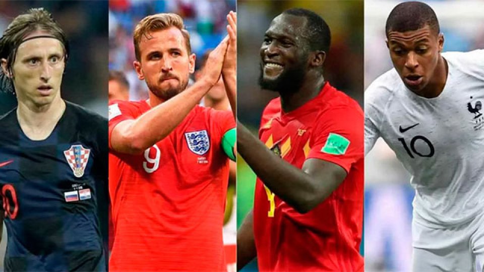Croacia, Inglaterra, Bélgica o Francia: uno levantará la Copa.