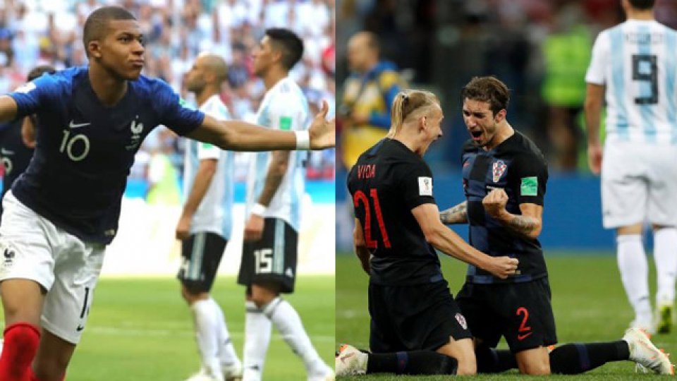 Croacia y Francia dejaron en el camino a Argentina y se verán en la Final.