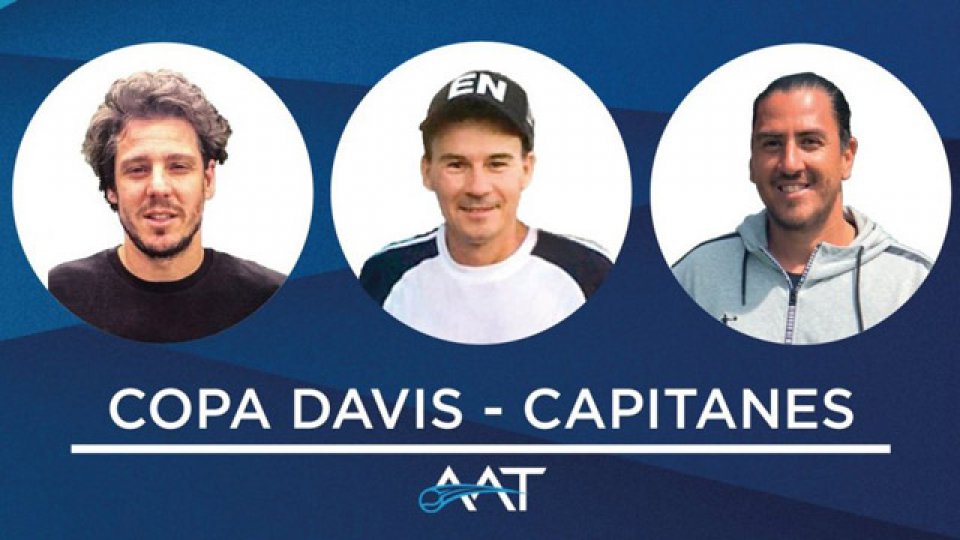 Gaudio, Coria y Cañas, los nuevos capitanes de Copa Davis.