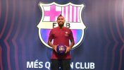 Arturo Vidal fue presentado oficialmente como el nuevo jugador del Barcelona