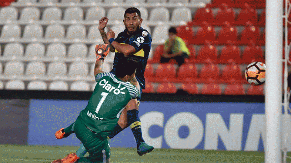 El Apache jugó media hora ante Libertad yconvirtió un gol para Boca.