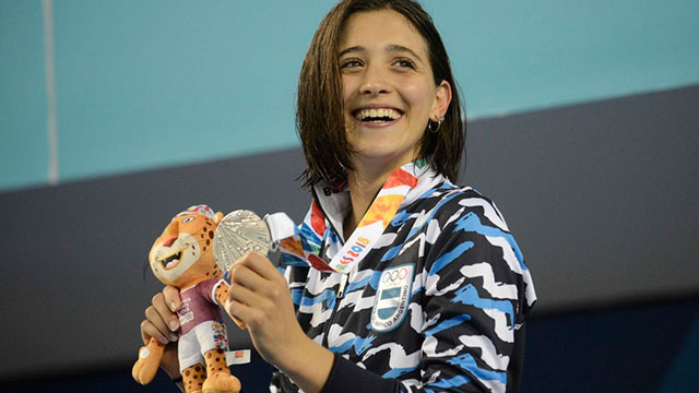 Delfina Pignatiello ganó otra medalla de plata.