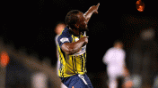 Usain Bolt marcó sus primeros dos goles desde su arribo al fútbol