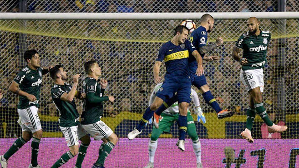 El Pipa jugó 14 minutos y metió los dos goles para el 2-0 sobre Palmeiras.