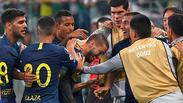 En Brasil, el Xeneize empató 2-2 con el Verdao.