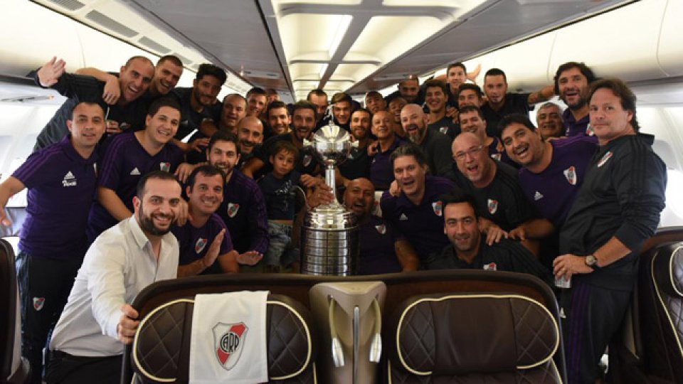 El Campeón de la Libertadores ya está en el país.