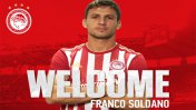 Franco Soldano fue presentado como nuevo jugador del Olympiakos