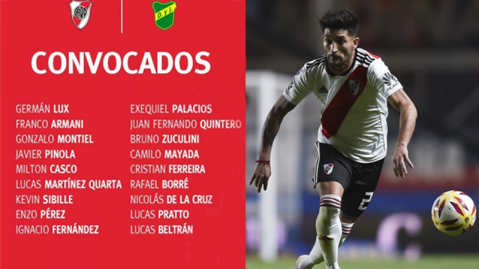 Milton Casco mantiene su lugar como titular en el once inicial de River. Milton Casco mantiene su lugar como titular en el once inicial de River.