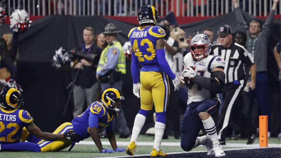 Sexto vaez que los New England Patriots consiguen el trofeo Vince Lombardi.