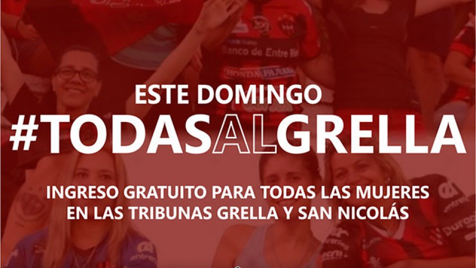 Las mujeres no abonarán entrada el domingo en el Grella. Las mujeres no abonarán entrada el domingo en el Grella.