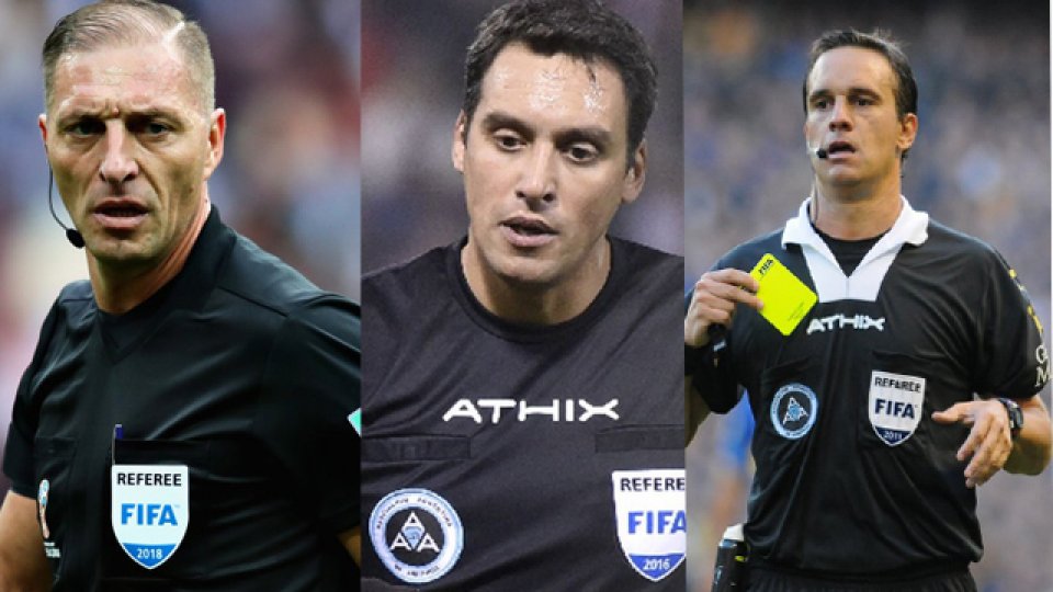 Los tres jueces argentinos que estarán presentes en la Copa América 2019.