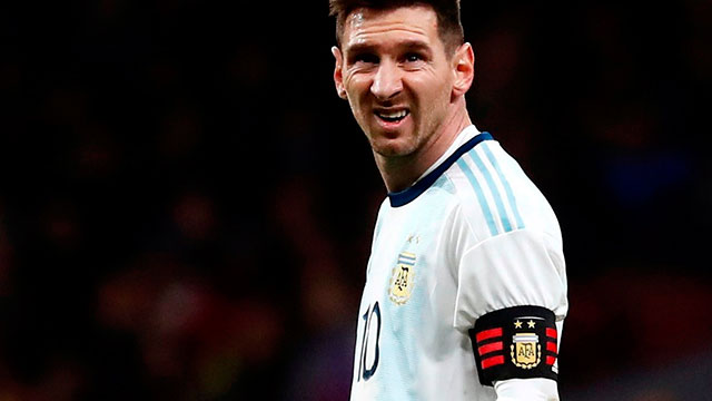 Lionel Messi, lesionado, quedó desafectado.