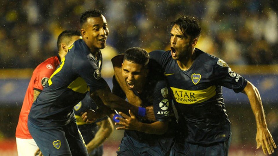 Boca super&oacute; a Wilstermann por la Copa Libertadores.