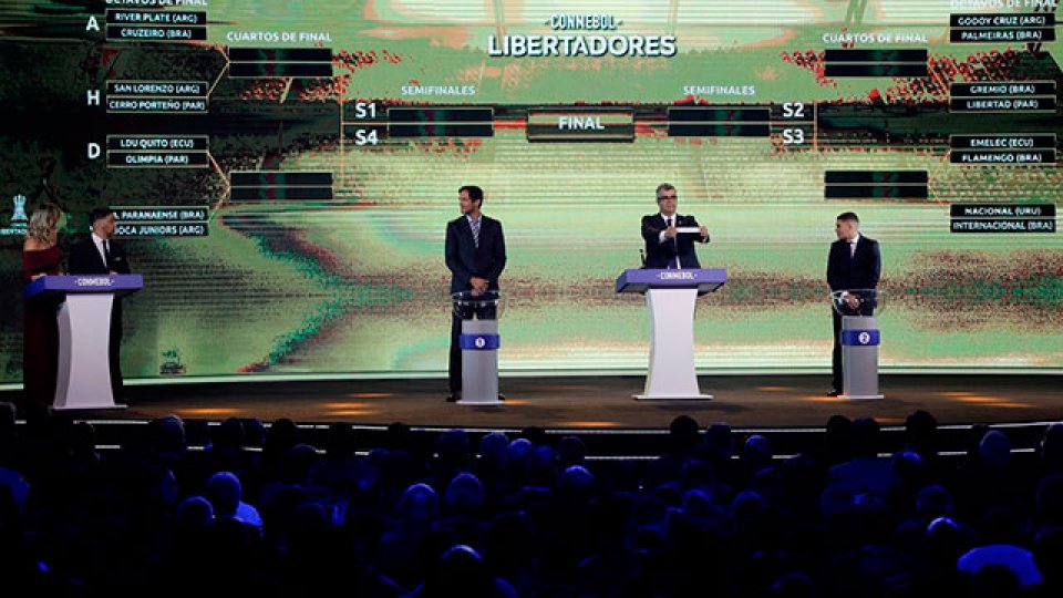 Sortearon los octavos de final de la Libertadores.