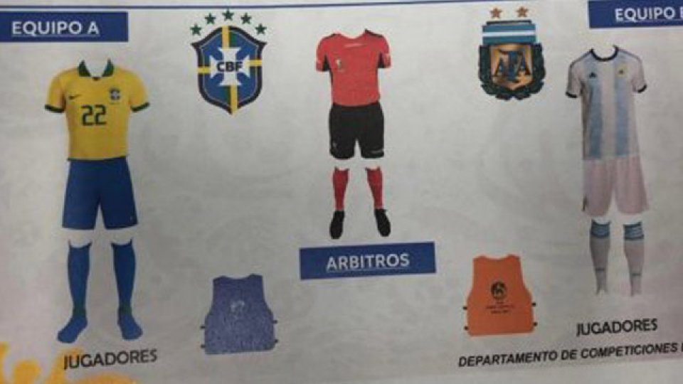 La vestimenta oficial para el duelo entre Argentina y Brasil en Belo Horizote.