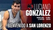 San Lorenzo oficializó las contrataciones del entrerriano Luciano González y de Piñero