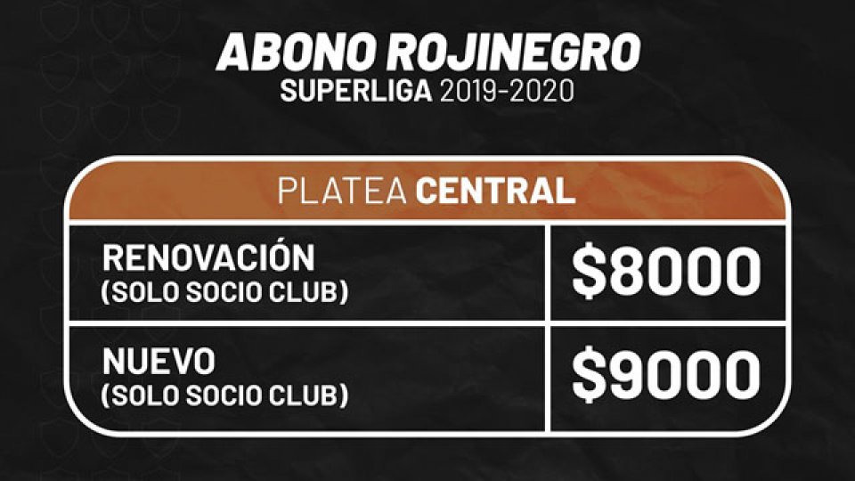 La entidad paranaense dio a conocer los abonas para la Superliga.