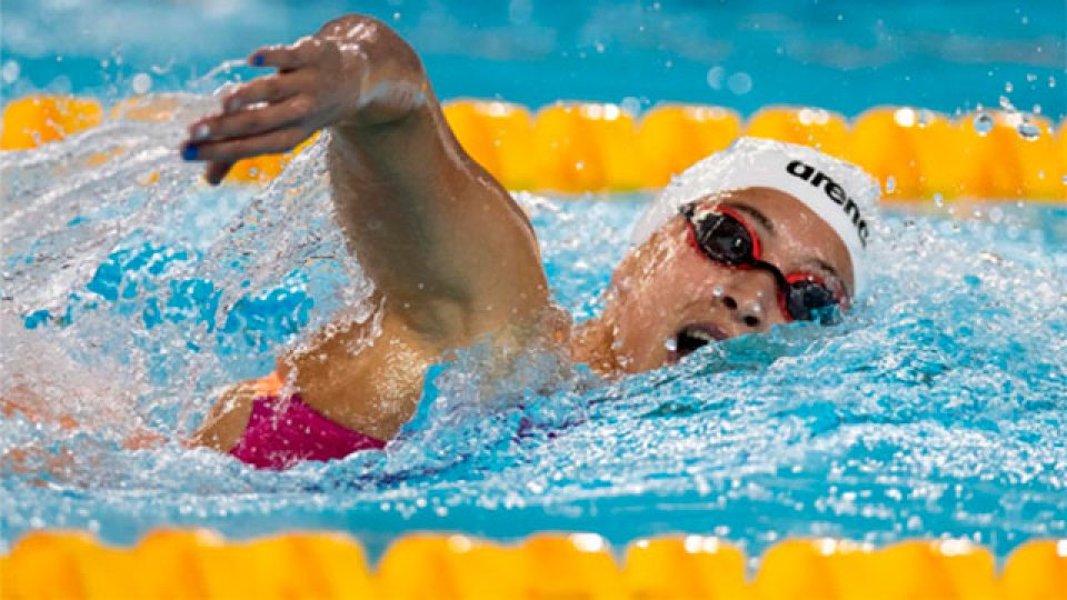 Espectacular triunfo de la nadadora argentina.