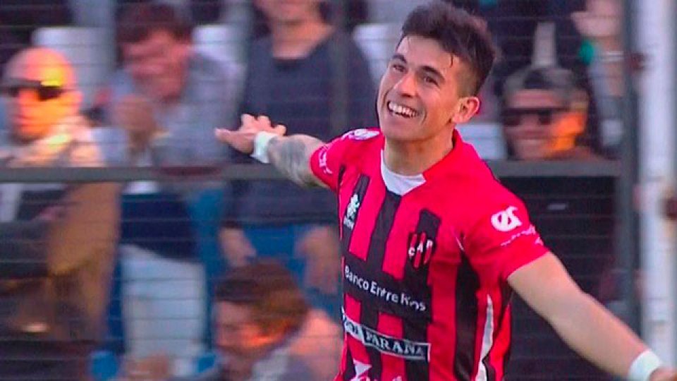 Lautaro Comas, el gol del Rojinegro.