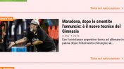 Los medios del mundo reflejaron la llegada de Maradona como DT de Gimnasia