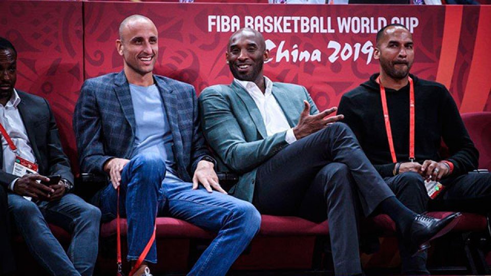 Kobe Bryant y Manu Ginóbili en el Mundial de básquet de China.