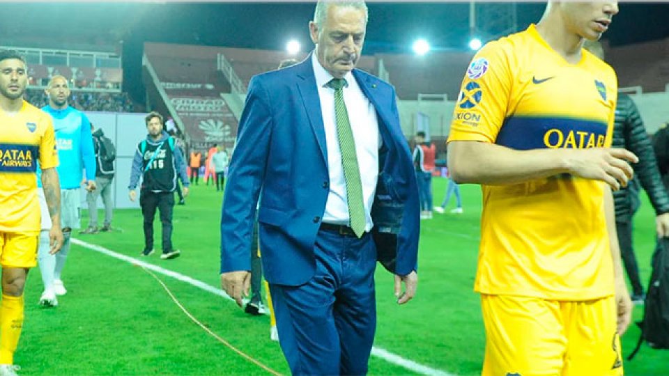 El entrenador de Boca habló luego de la derrota ante Lanús.