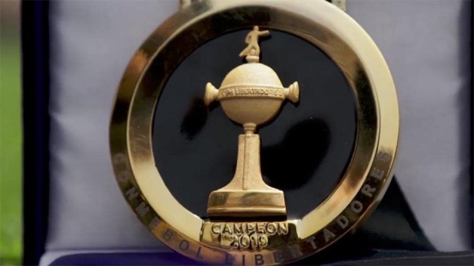 Las medallas doradas que recibirá el campeón de la Copa Libertadores.