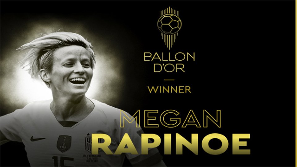 Rapinoe se transformó en la segunda ganadora del trofeo en la historia. Rapinoe se transformó en la segunda ganadora del trofeo en la historia.