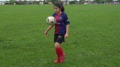 Lala Flores, la  pequeña goleadora  del fútbol masculino de la Liga Talense