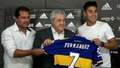 Pol Fernández fue presentado oficialmente como nuevo jugador de Boca