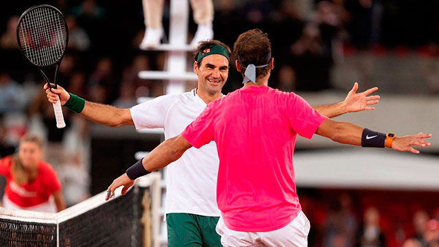 Federer y Nadal batieron el récord de asistencia en un partido de tenis.