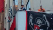 Video: Diego Maradona tuvo un espectacular recibimiento en Rosario