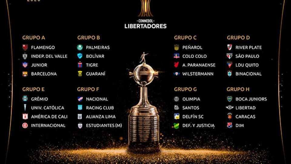 Se definieron todos los grupos de la Copa Libertadores.