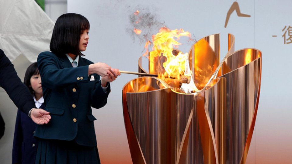 La llama olímpica permanecerá en Japón hasta el año que viene.