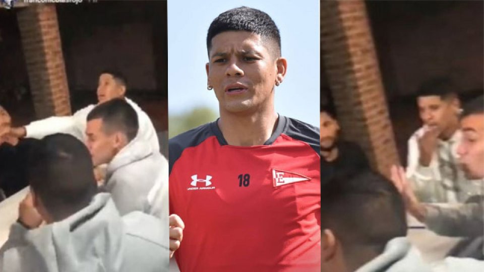 Franco, hermano de Marcos Rojo publicó el video y después lo borró.