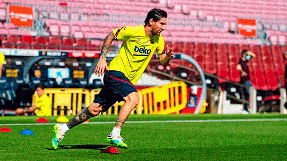 Lionel Messi se mostró recuperado y jugaría en la vuelta del certamen.
