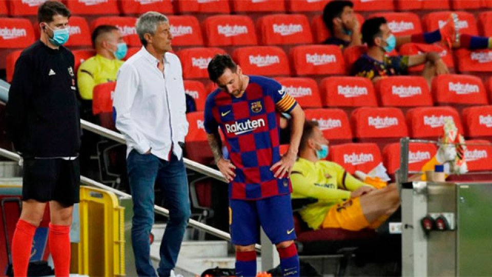 "Messi no habla mucho, hace saber lo que quiere", reveló Setién.