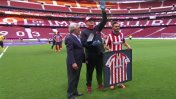 El homenaje del Atlético de Madrid a Germán Burgos