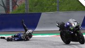 Video: El español Maverick Viñales se tiró de la moto a más de 200 km/h