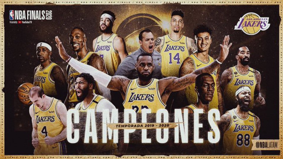 Los Angeles Lakers lograron e decimoséptimo titulo de su historia.