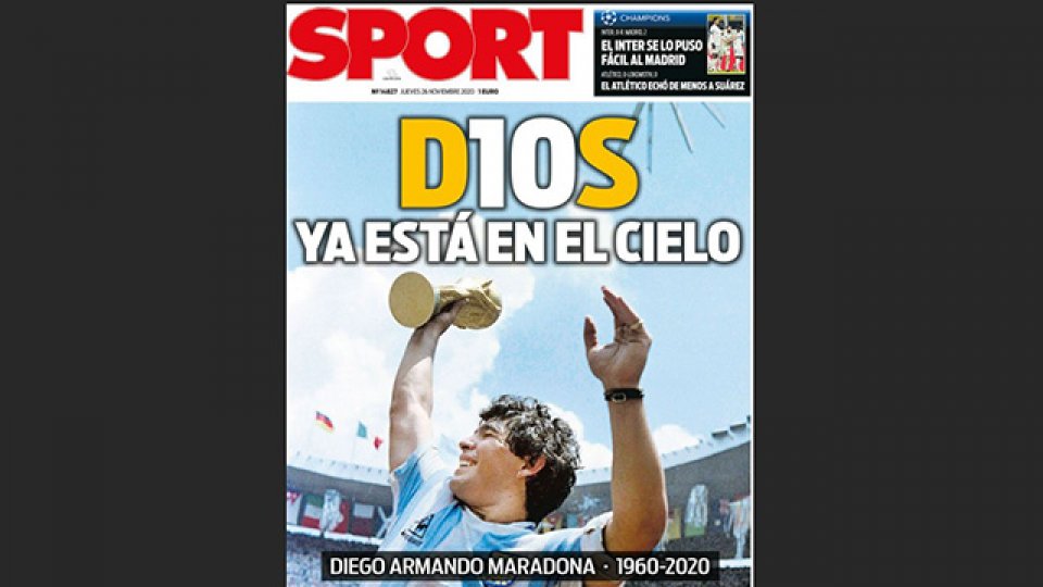 Así despidieron los diarios del mundo al "D10S" del fútbol.