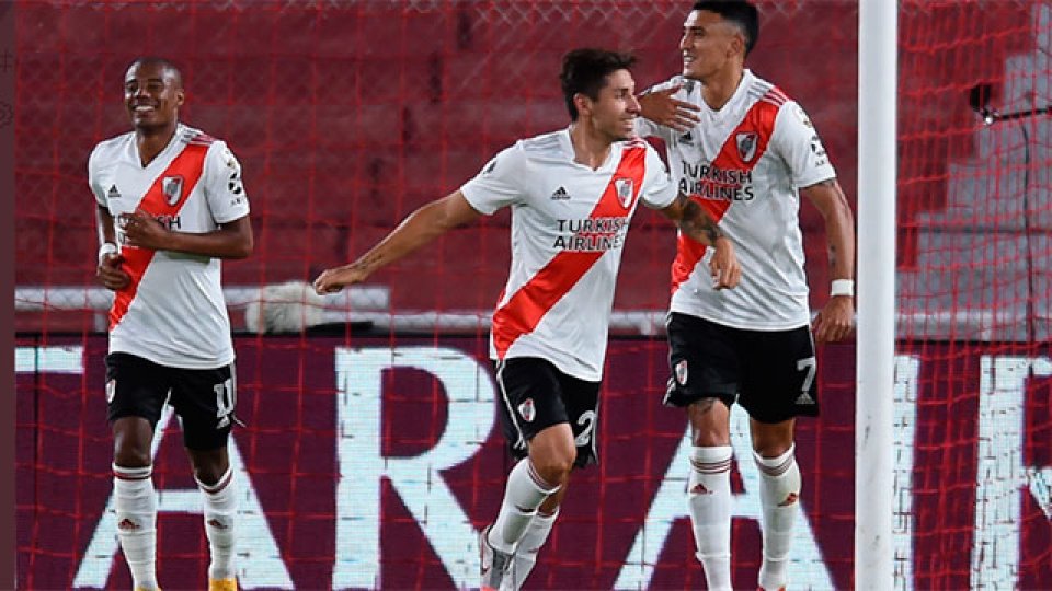 River le gan&oacute; 2-0 a Nacional y va a Uruguay con una buena ventaja.