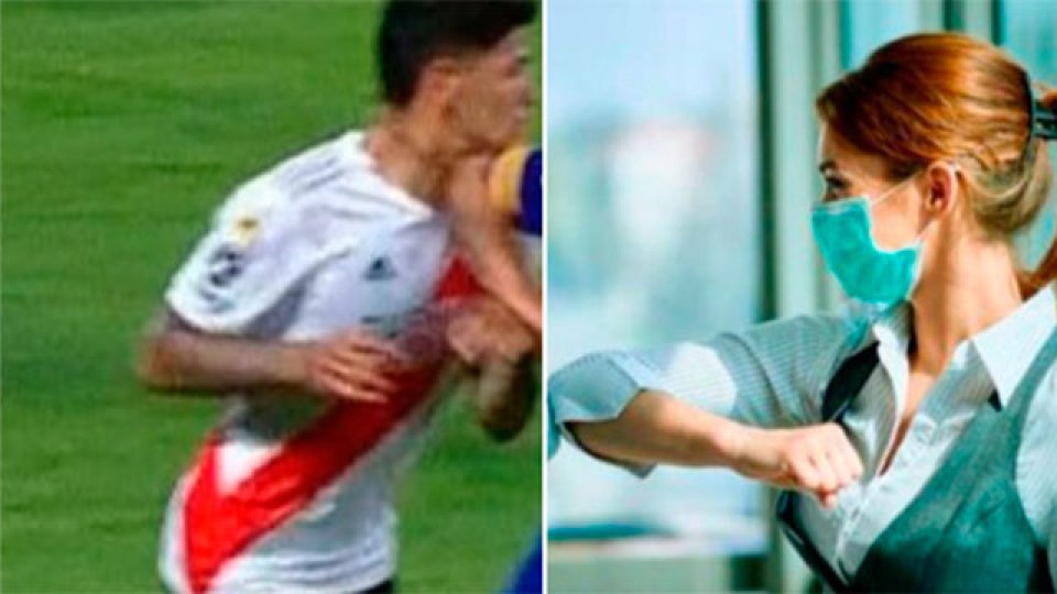 El codazo de Campuzano quedó en el foco de los fanáticos.