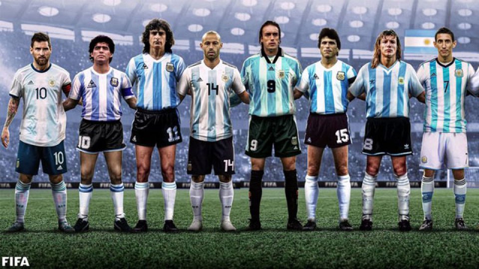 Los grandes íconos de la Selección Argentina de todos los tiempos en una imagen.