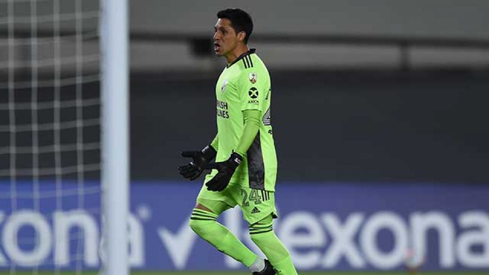 El partido de Enzo Pérez en el arco de River en una noche histórica.