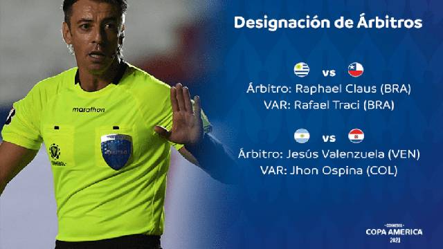 El venezolano dirigió el último duelo entre Argentina y Chile por Eliminatorias.