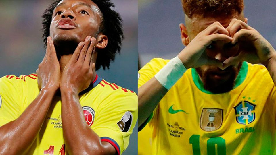 Brasil-Colombia, el choque destacado de una nueva jornada de la Copa América.