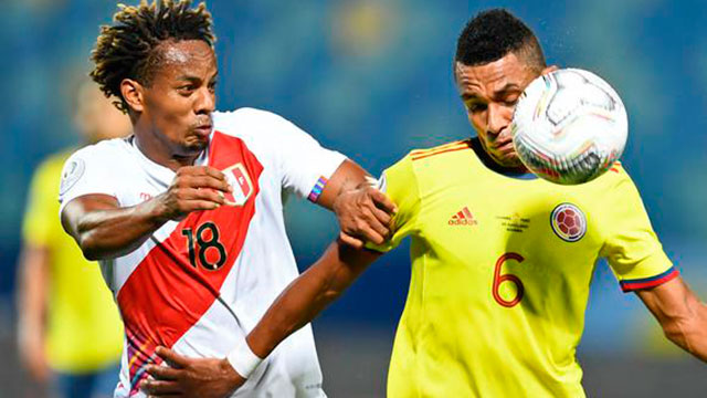 Perú y Colombia se enfrentan por el tercer puesto en brasilia.