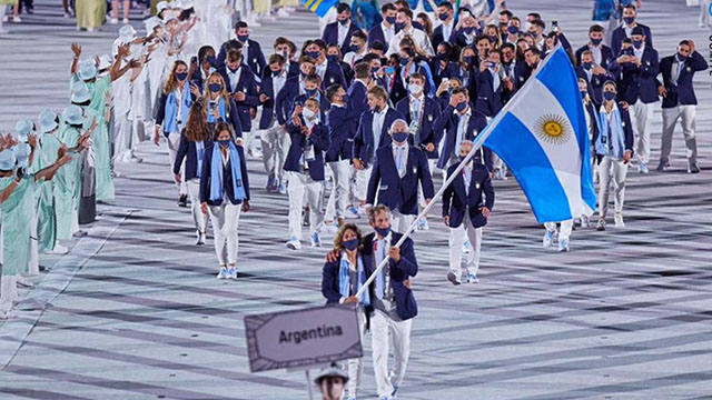 Así fue el emocionante desfile de la delegación argentina.