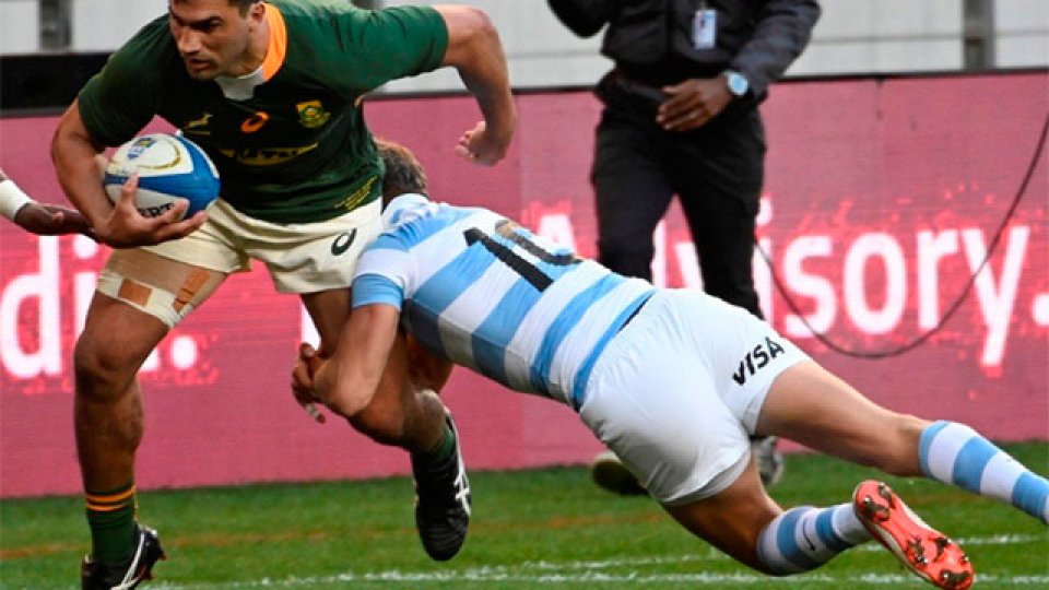 Los Pumas sufrieron otra dura derrota ante Sudáfrica.